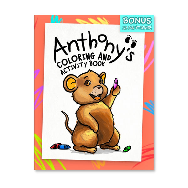 Anthony's Coloring & Activity Book - with BONUS STICKERS!